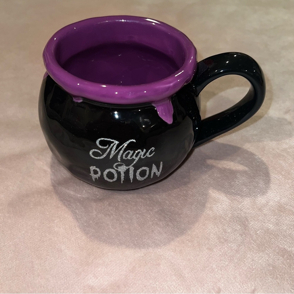 Pier 1 Black and Purple Magic Potion Mug